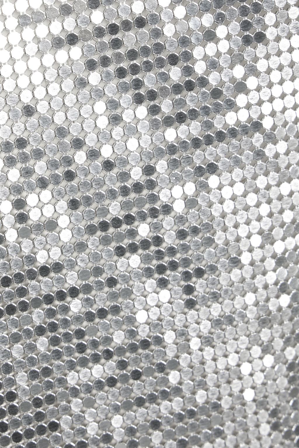 RABANNE Cropped cotton-jersey and chainmail T-shirt
