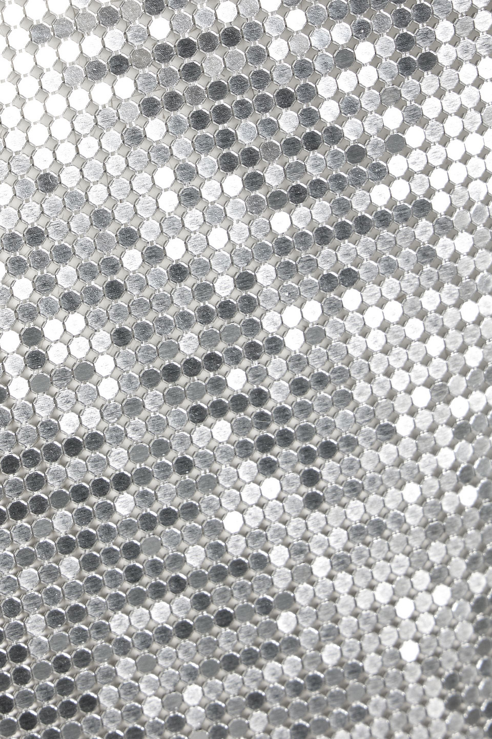 Rabanne Cropped Cotton-jersey And Chainmail T-shirt In White