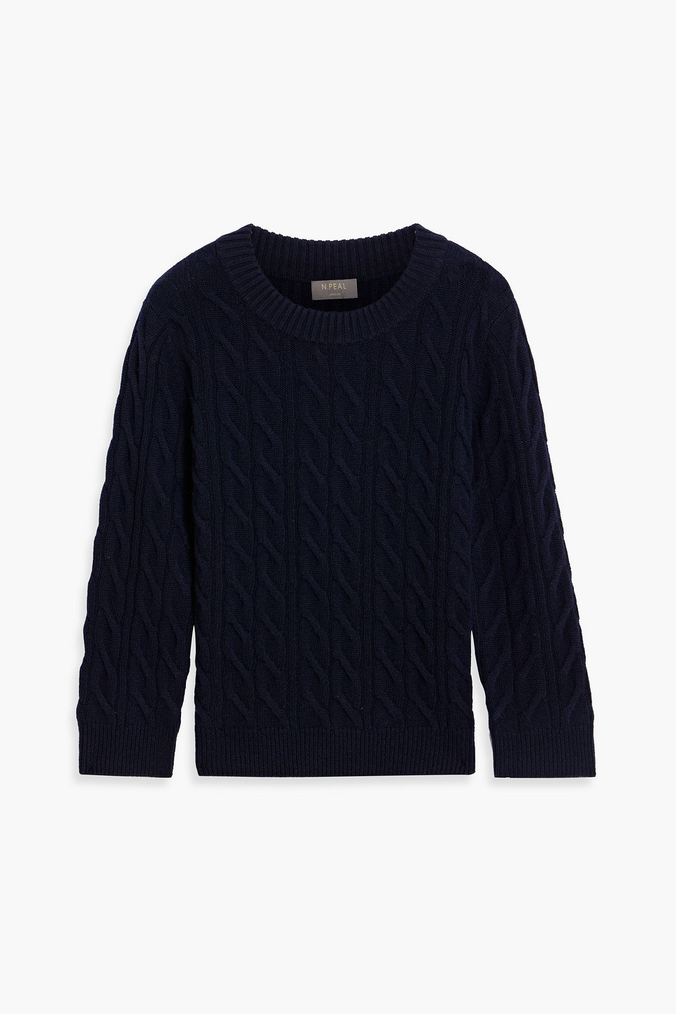 Cable-knit cashmere sweater