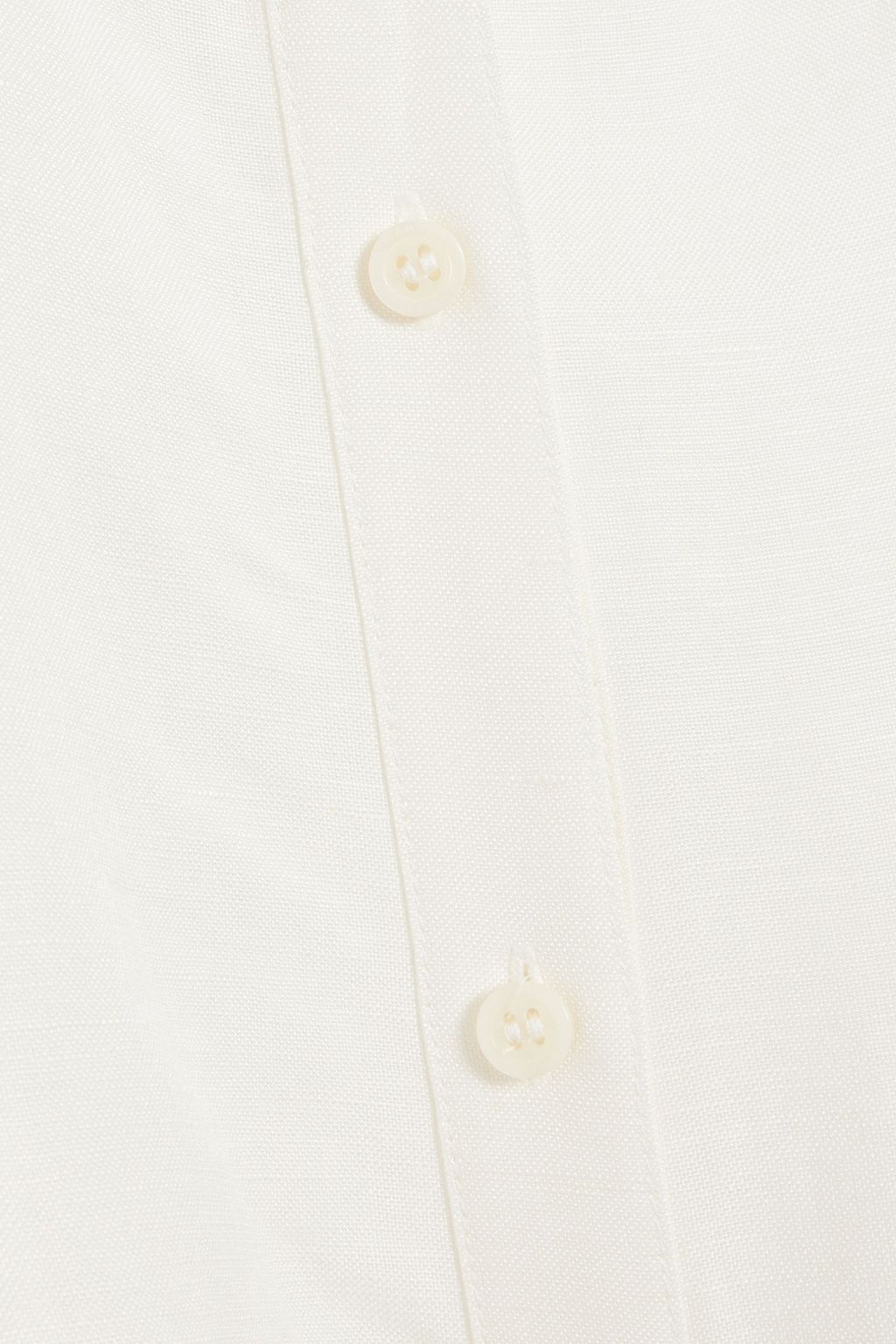 SIMKHAI Claudine linen-blend midi shirt dress