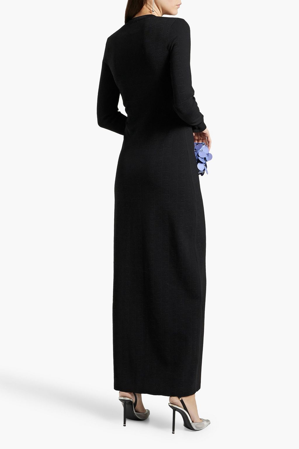 RABANNE Pointelle-knit maxi dress