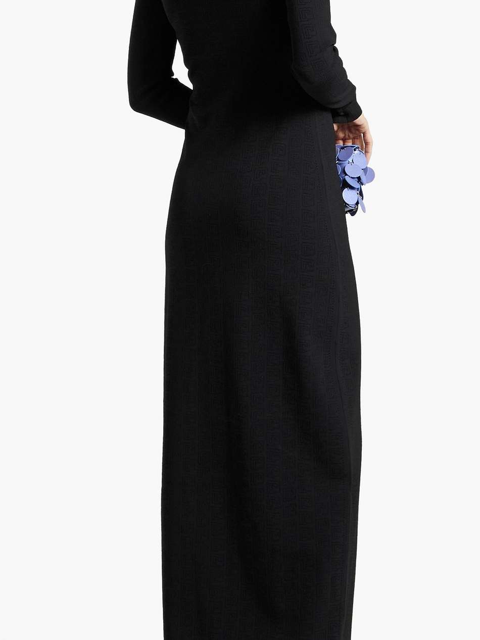pointelle-knit maxi dress