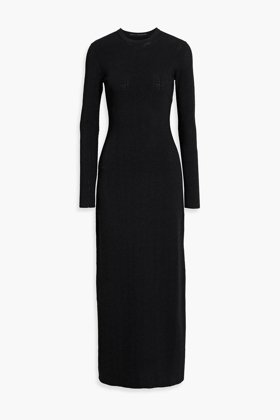 Pointelle-knit maxi dress
