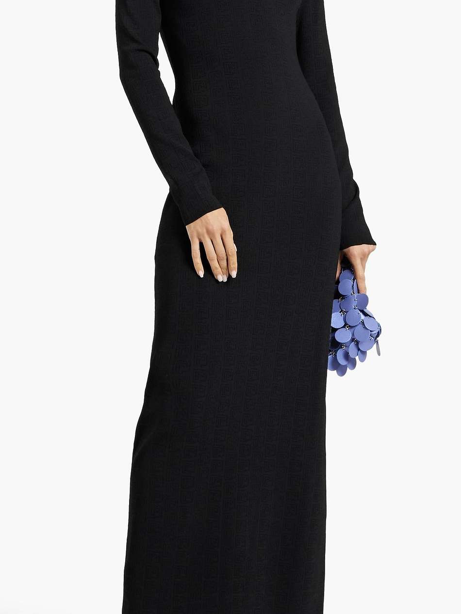 pointelle-knit maxi dress