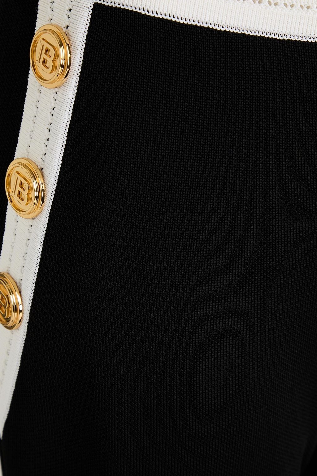 BALMAIN بنطلون بقصّة تضيق تدريجياً من الكريب مزين بأزرار