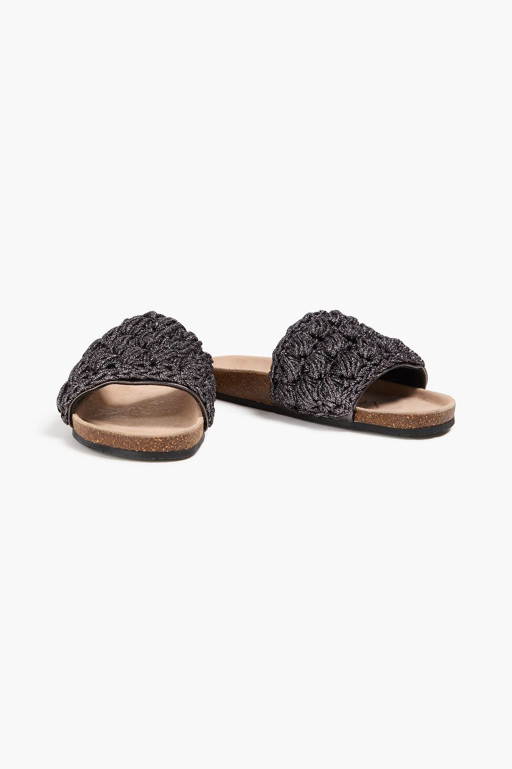 JW ANDERSON かぎ針編みラメ スライドサンダル