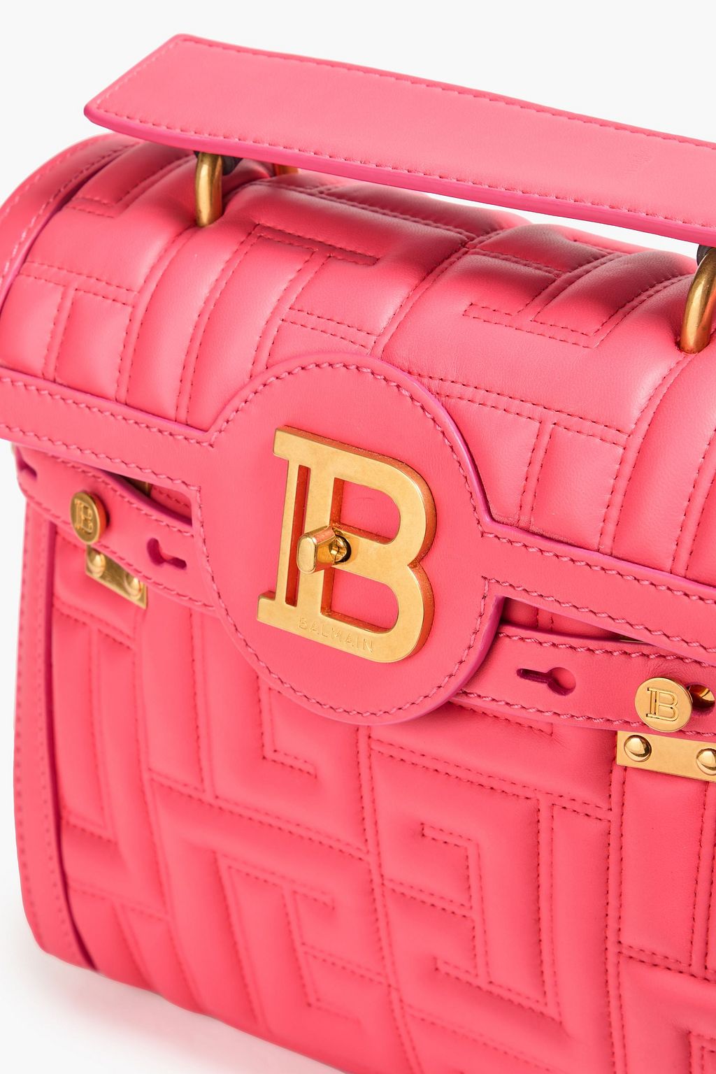 BALMAIN B-Buzz 23 embossed leather tote