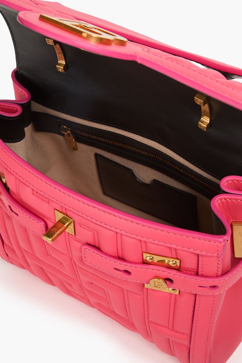 BALMAIN B-Buzz 23 embossed leather tote