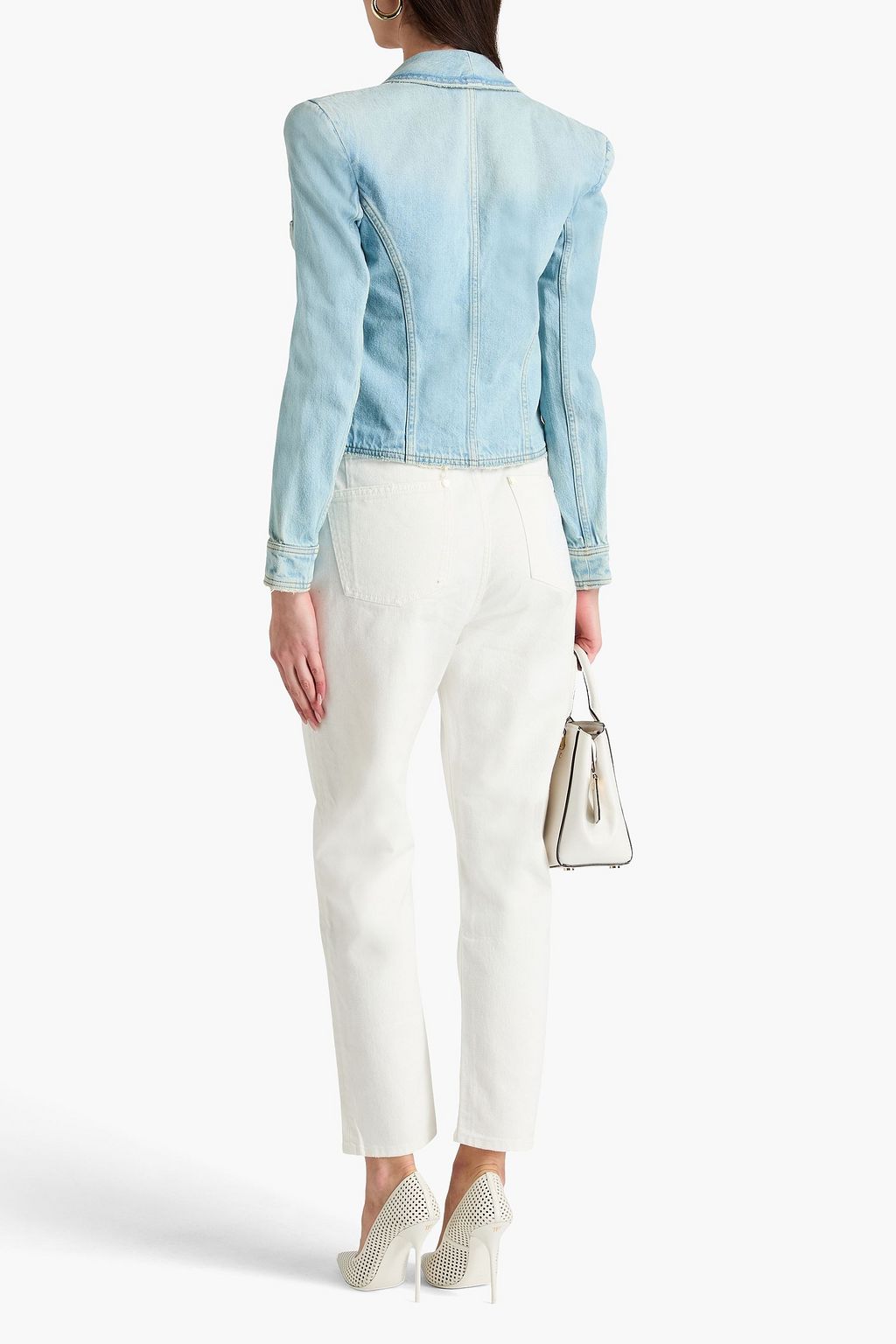 BALMAIN جاكيت من الدنيم