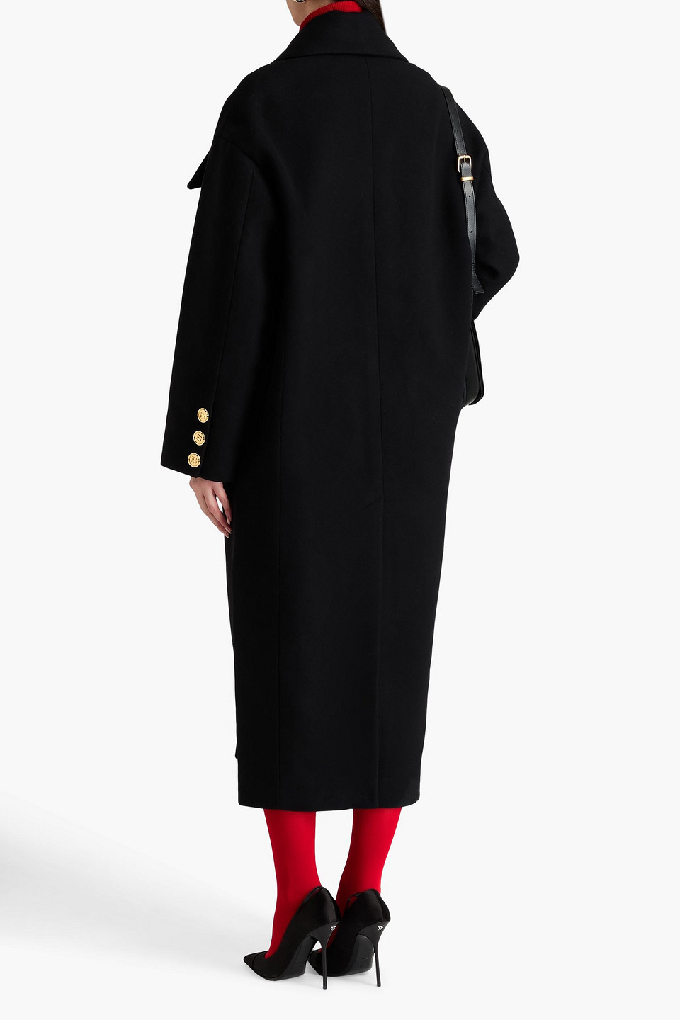  Balmain - Mantel Aus Wolle - Schwarz - Fr 34 