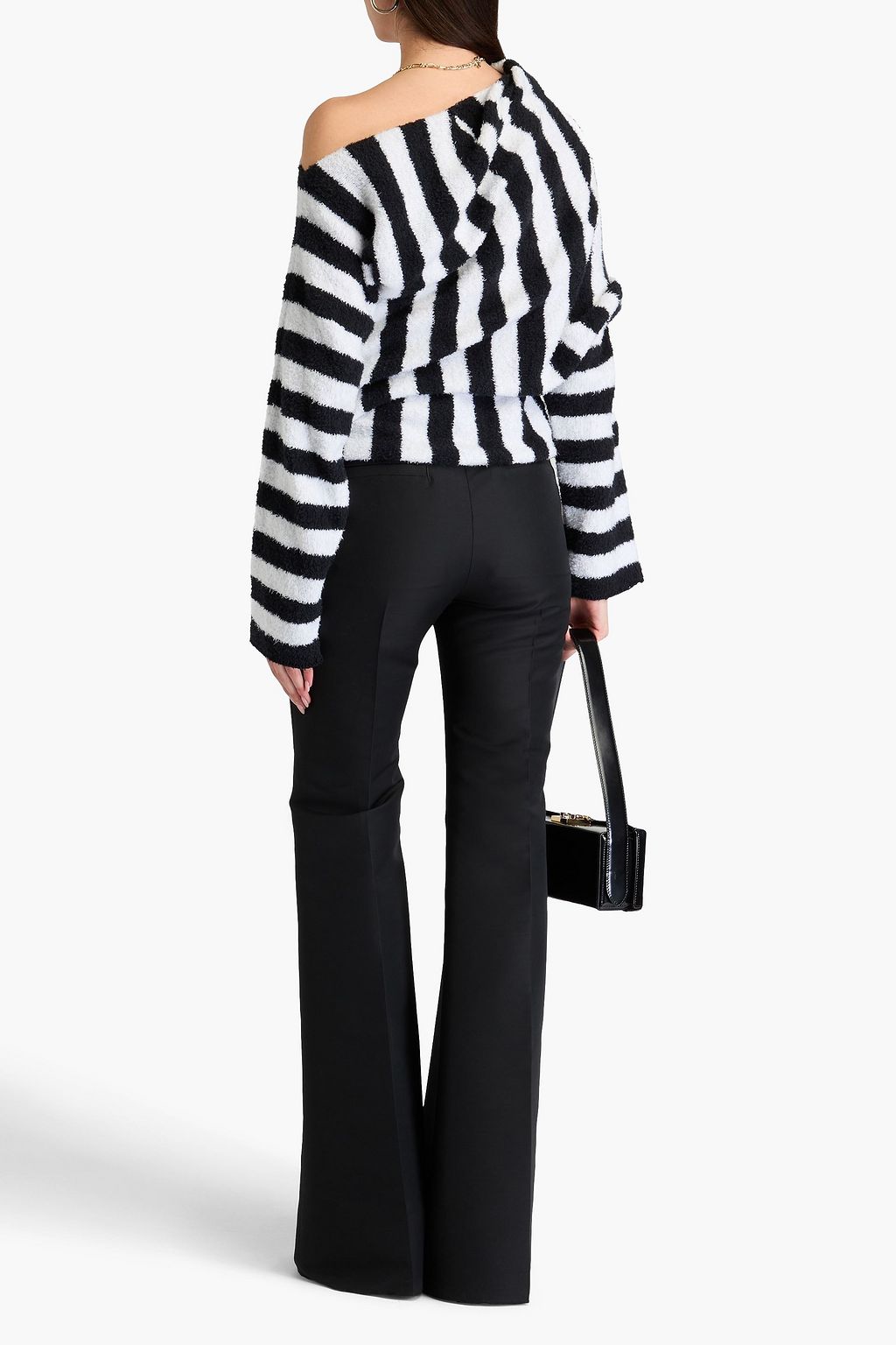 BALMAIN كنزة رياضية مخططة من القطن