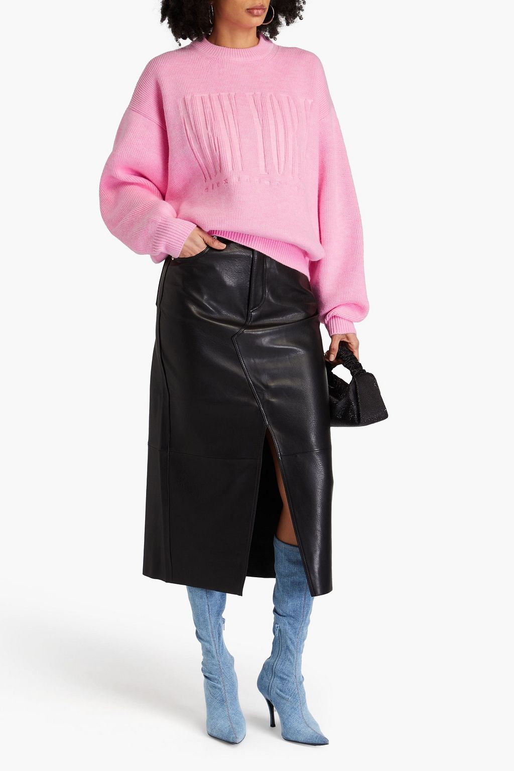 ALEXANDER WANG 프린트 니트 스웨터