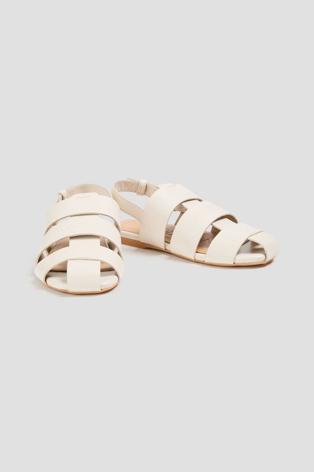 JW ANDERSON صندل من الجلد مزود بحزام خلفي