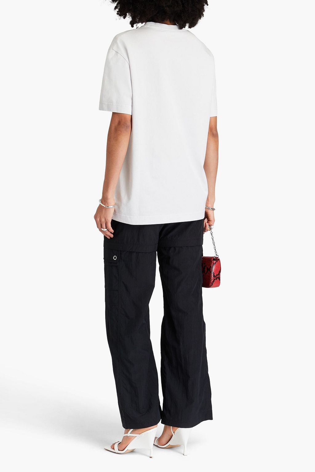 ALEXANDER WANG تي شيرت من قطن الجيرسي مزين بطبعات