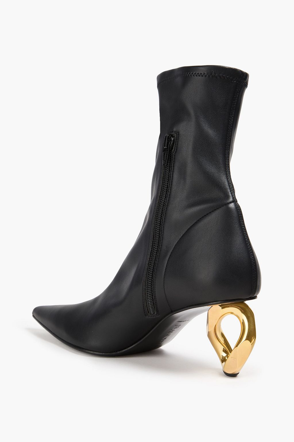 JW ANDERSON بوت بطول الكاحل من الجلد الصناعي ومزين بسلسلة