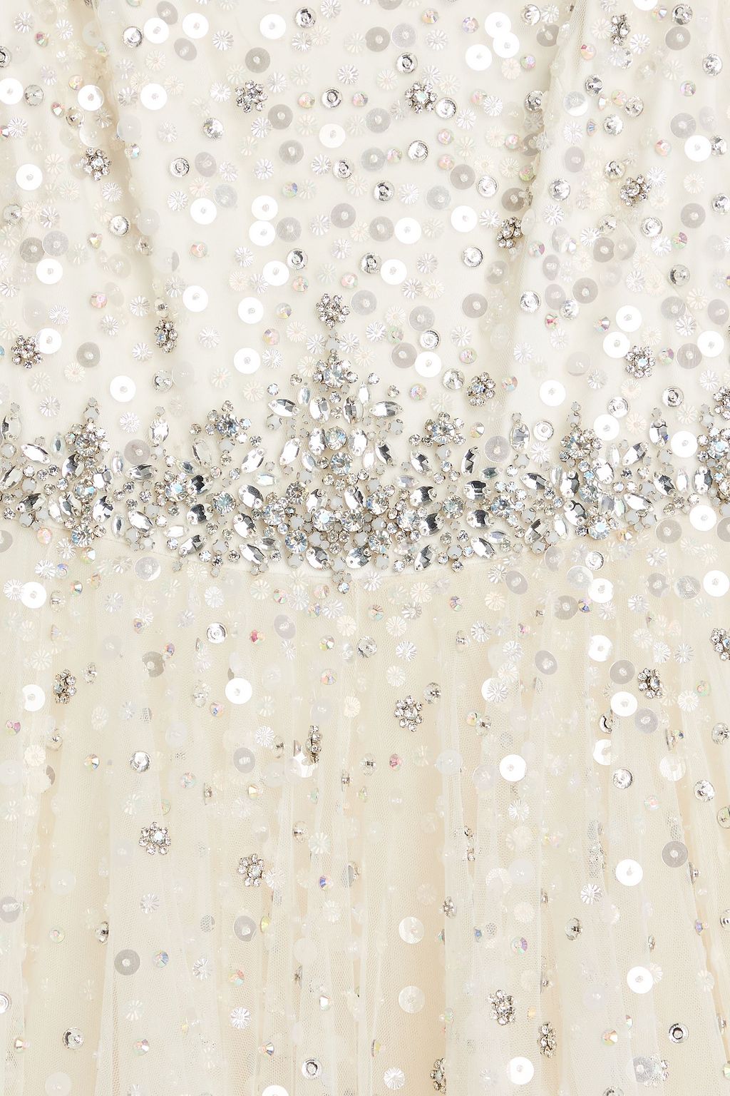 JENNY PACKHAM فستان سهرة من التول بتصميم مزركش