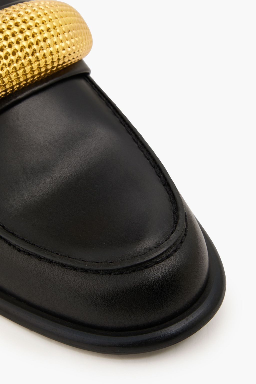 JW ANDERSON حذاء لوفر من الجلد بتصميم مزركش