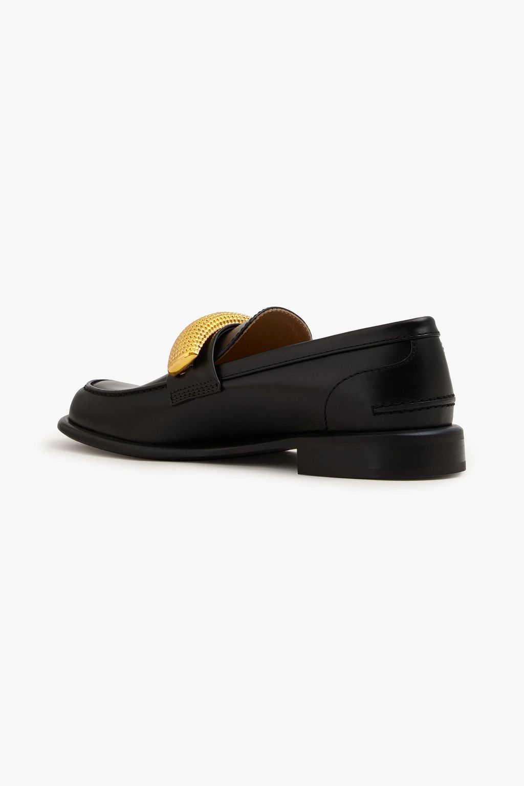 JW ANDERSON حذاء لوفر من الجلد بتصميم مزركش