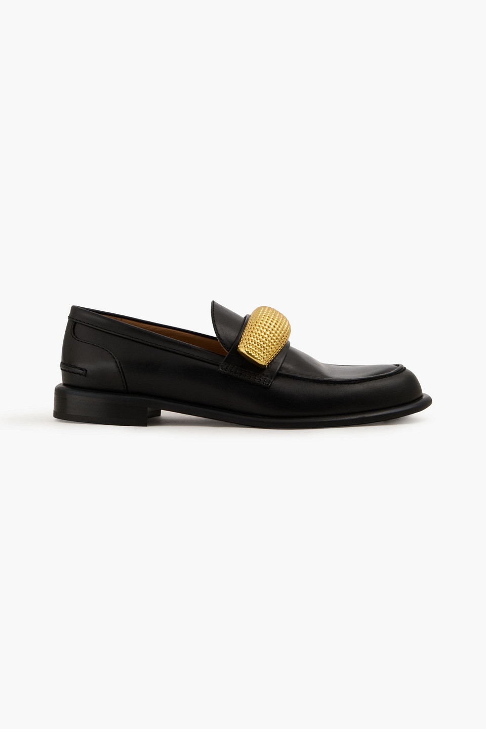 JW Anderson - Embellished leather loafers - Black - EU 37