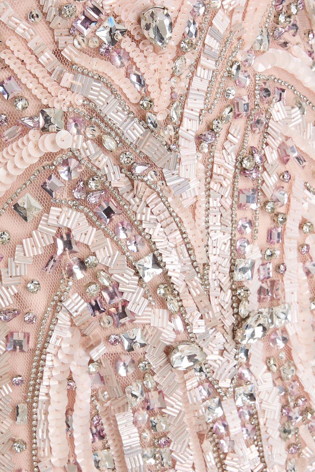 JENNY PACKHAM فستان سهرة من التول بتصميم مزركش