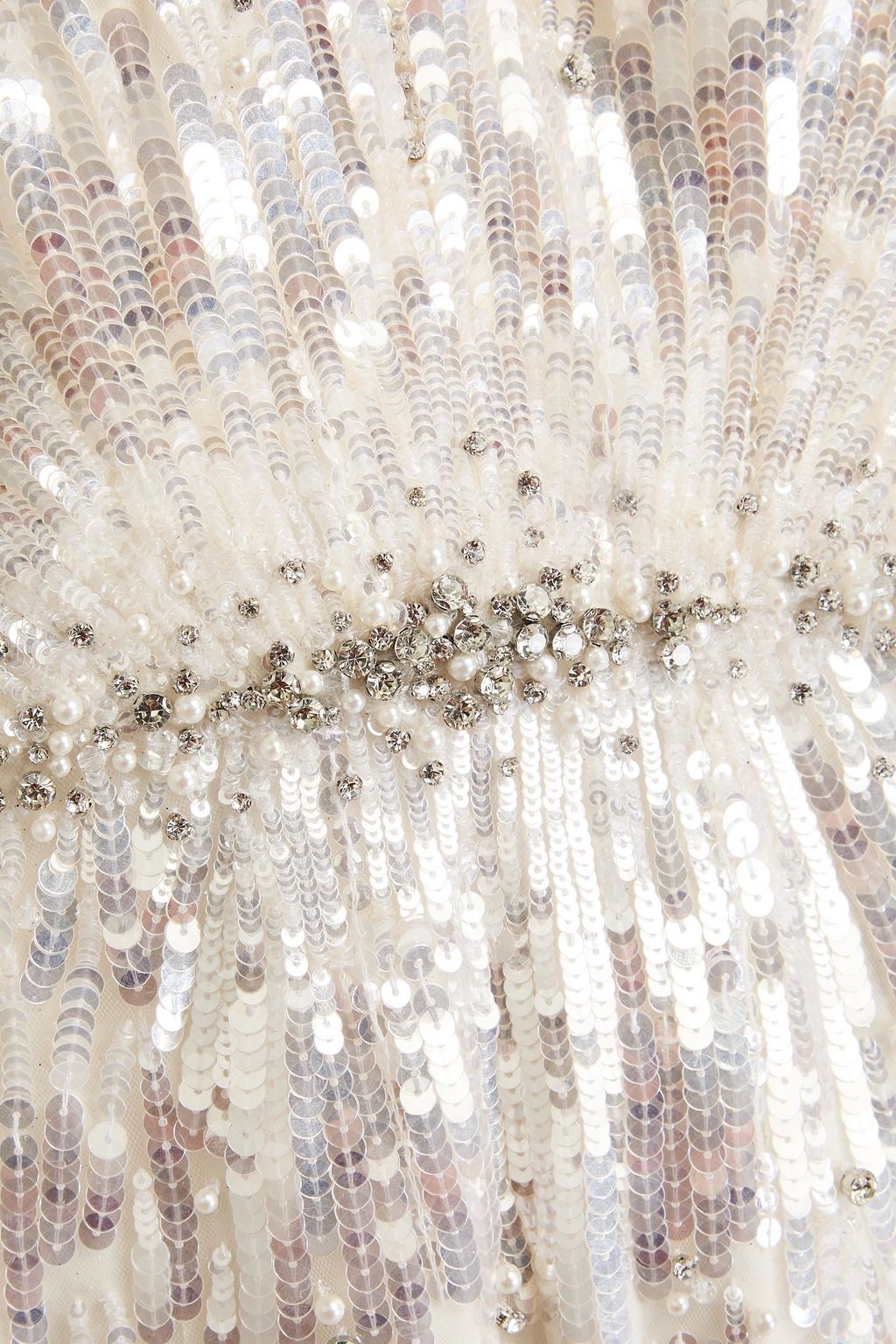 JENNY PACKHAM فستان سهرة من التول بتصميم مزركش