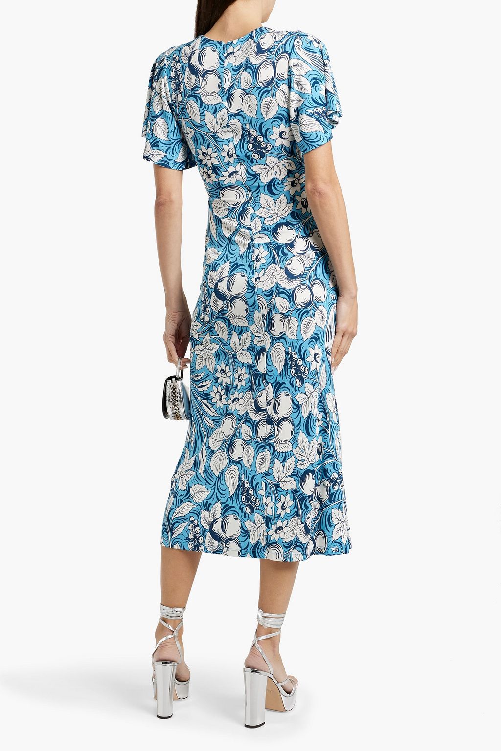 DIANE VON FURSTENBERG Zetna wrap-effect floral-print jersey midi dress