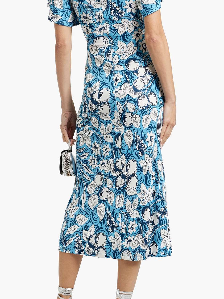 zetna wrap-effect printed jersey midi dress