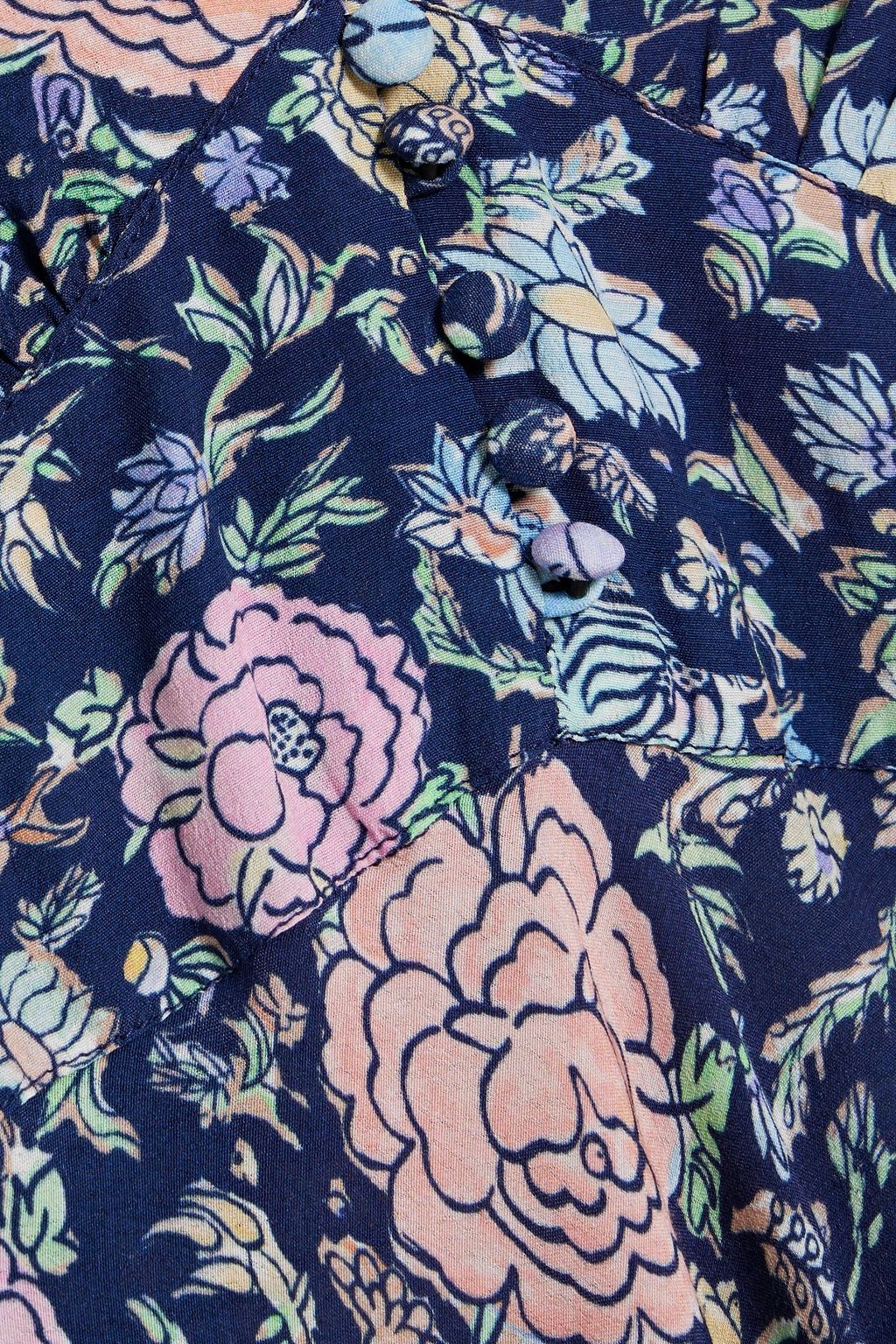RIXO Trula floral-print crepe de chine maxi dress