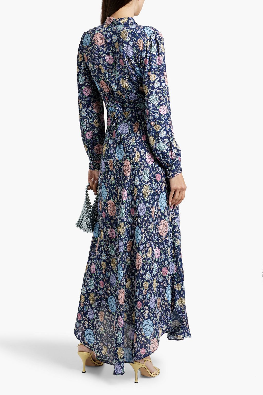 RIXO Trula floral-print crepe de chine maxi dress