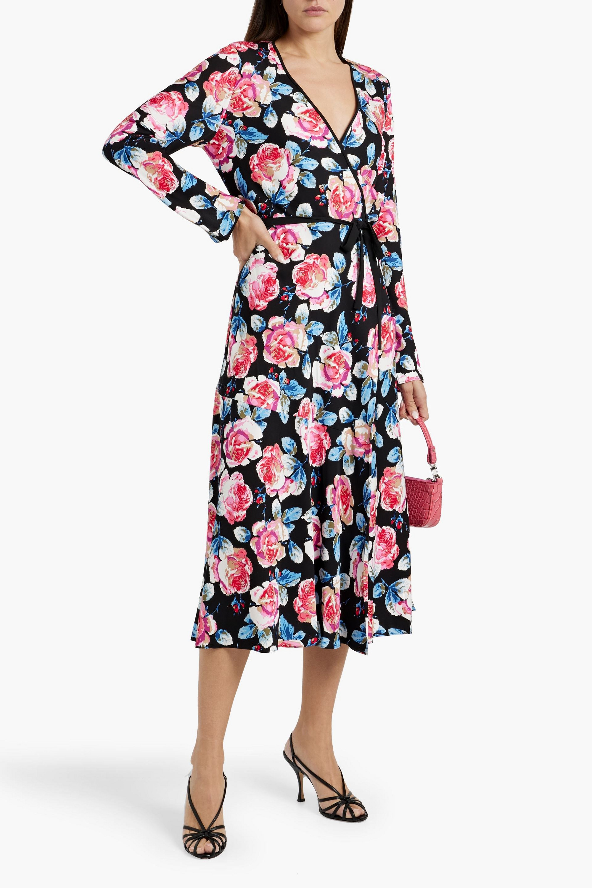 Diane von Furstenberg Anika floral-print EcoVero™-blend jersey midi wrap dress