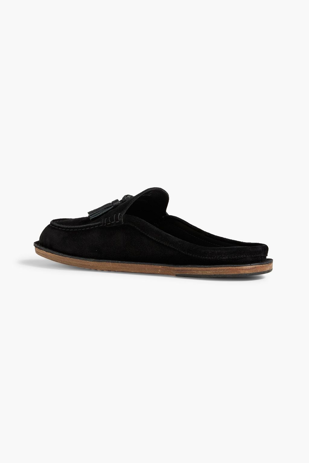 TOD'S Tasseled suede slippers