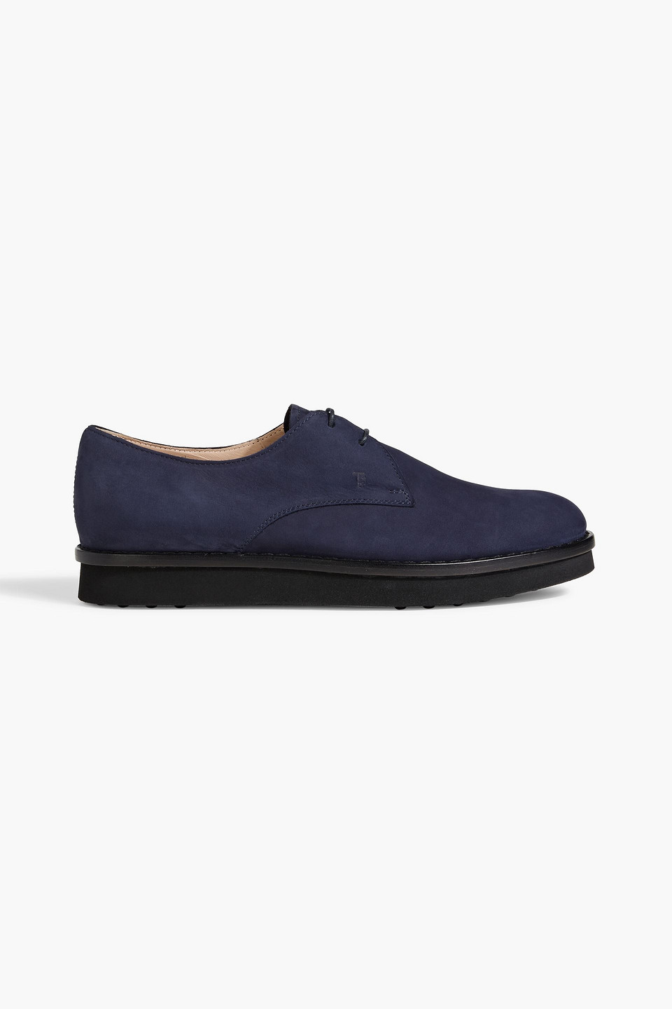 Tod's Suede Brogues In Navy