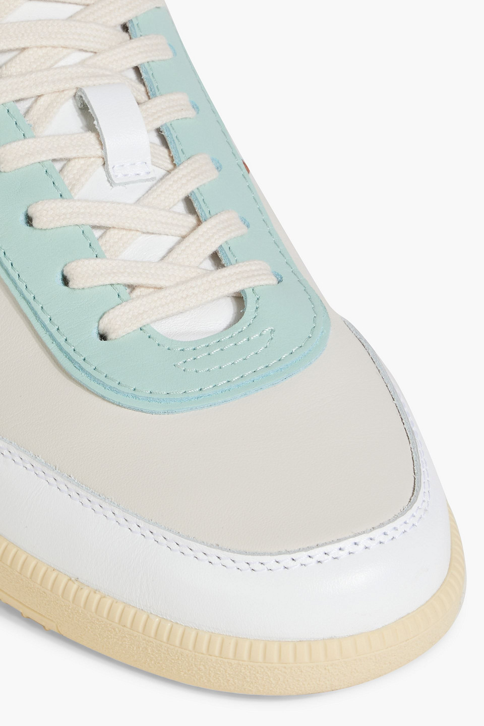 TOD'S COLOR-BLOCK LEATHER SNEAKERS 
