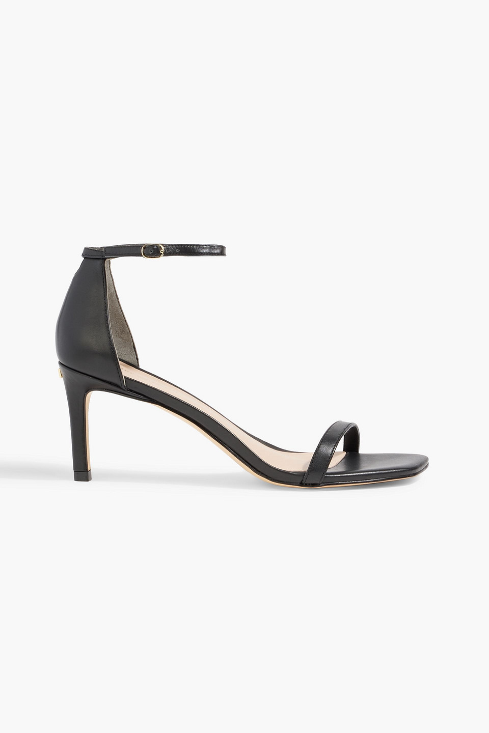 Stuart Weitzman Amelina 75 Sandalen Aus Leder In Schwarz