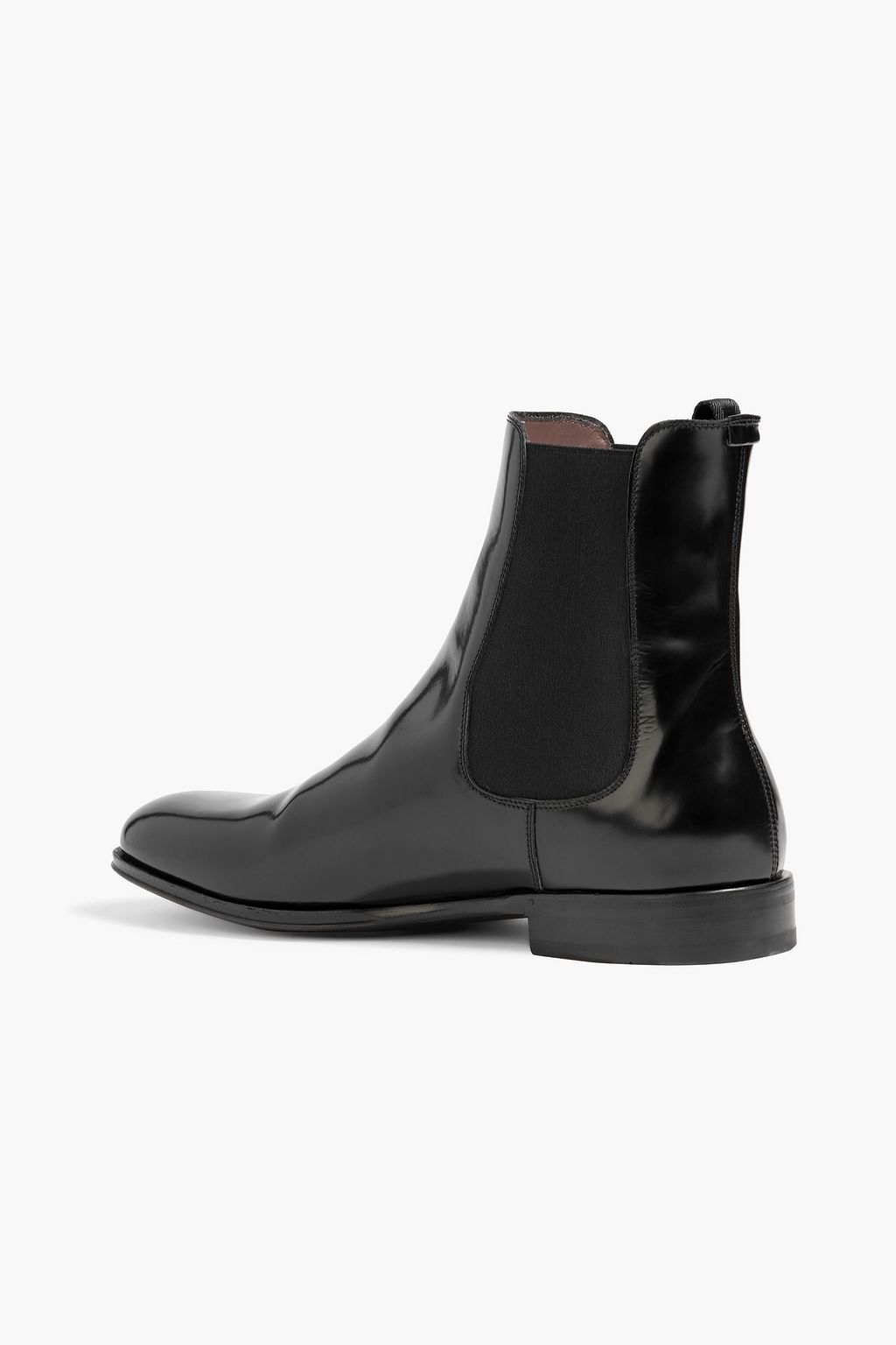 FERRAGAMO Isidoro glossed-leather Chelsea boots