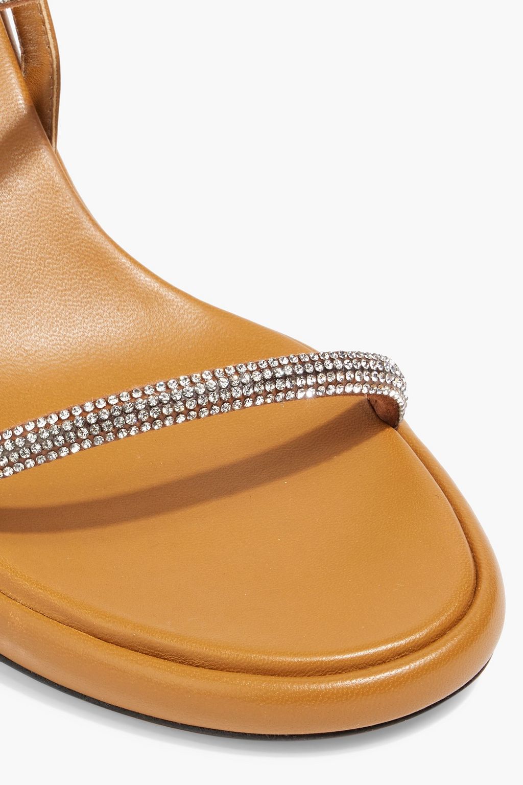 WANDLER June crystal-embellished leather sandals