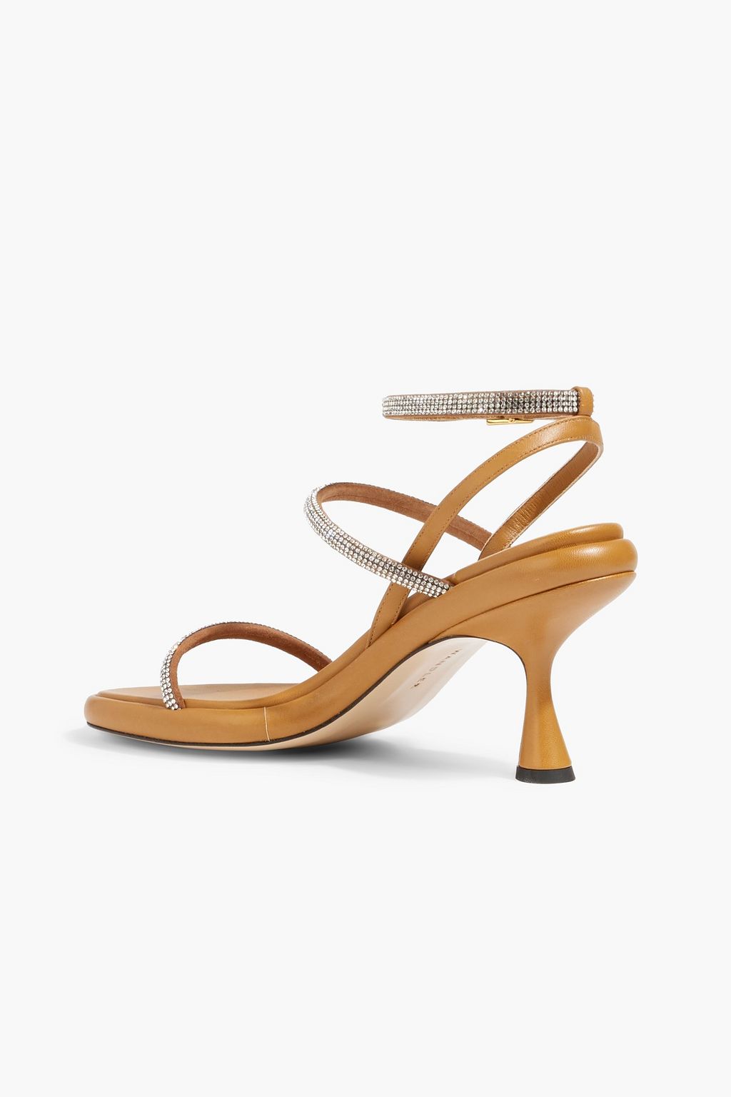 WANDLER June crystal-embellished leather sandals