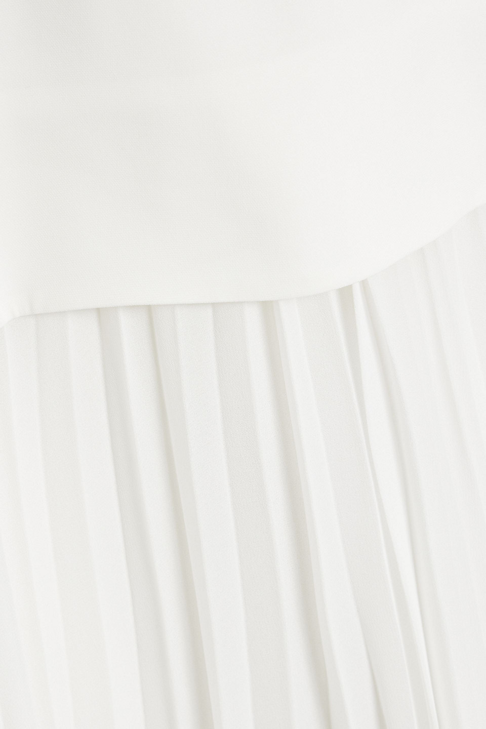Simkhai Sequoia Layered Crepe And Chiffon Maxi Dress In Off-white