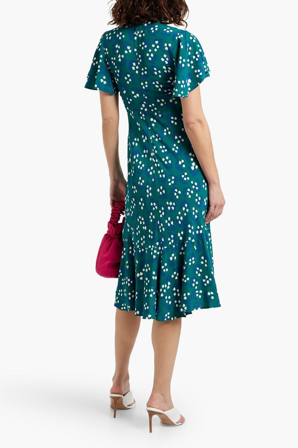 DIANE VON FURSTENBERG Celia floral-print crepe midi dress