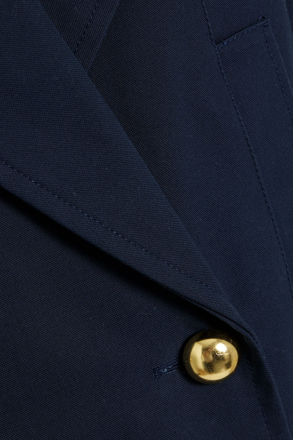 Simkhai Olina Cropped Double-breasted Cotton Jacket In Midnight Blue