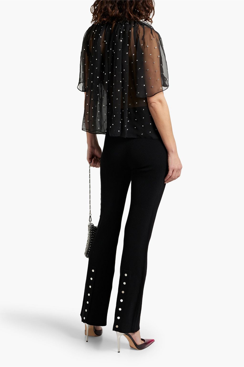 RABANNE Wool-blend bootcut pants