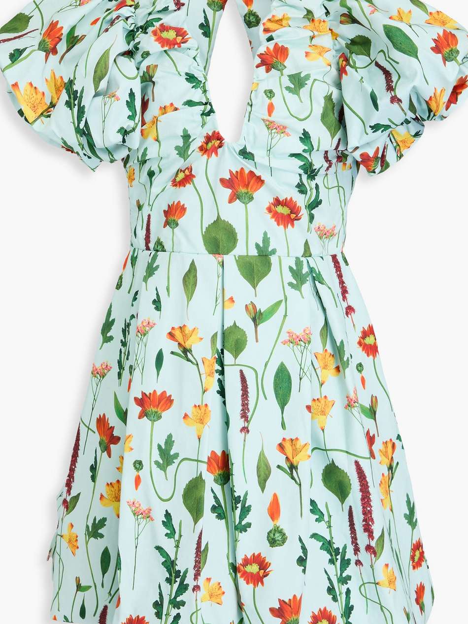 noni primavera floral-print cotton mini dress