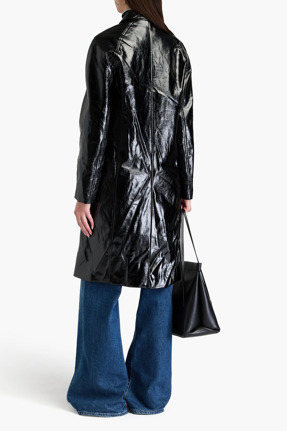  Rag & Bone - Morin Mantel Aus Vinyl - Schwarz - Us 0 