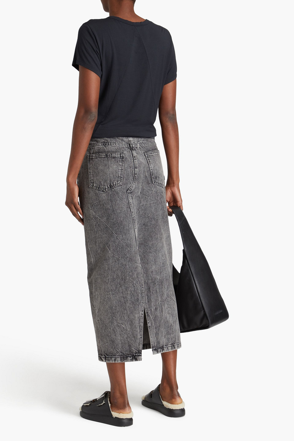 Rag & Bone Luca T-shirt Aus Jersey Aus Einer Modalmischung In Schwarz