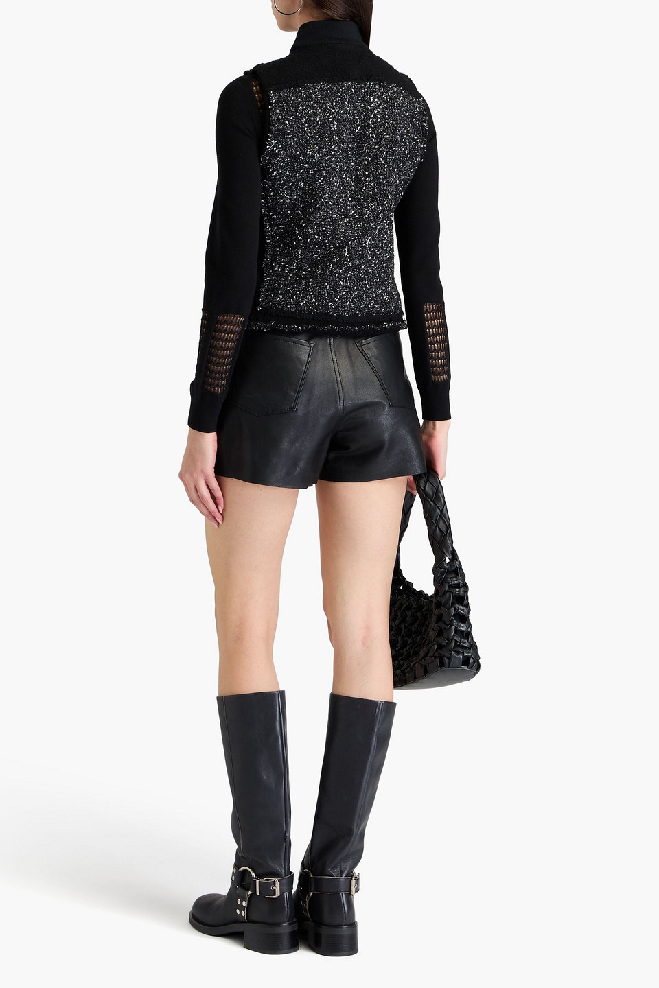 Rag & Bone Judity Wool-blend Vest In Schwarz