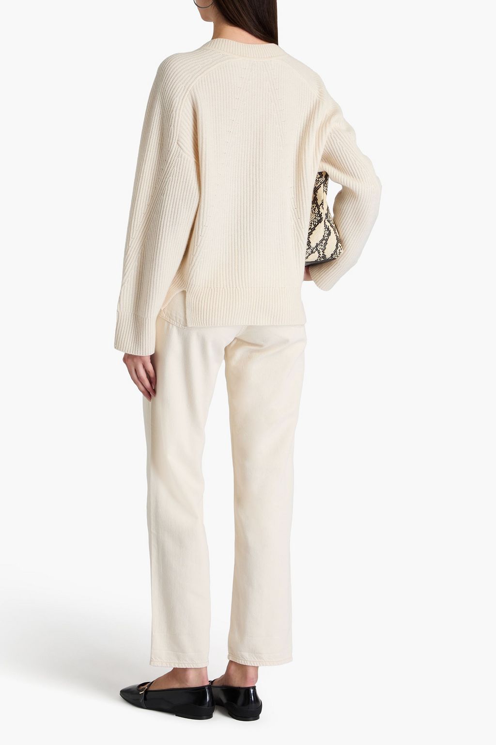 RAG & BONE كنزة رياضية "بيرس" مصنوعة من الكشمير المضلّع