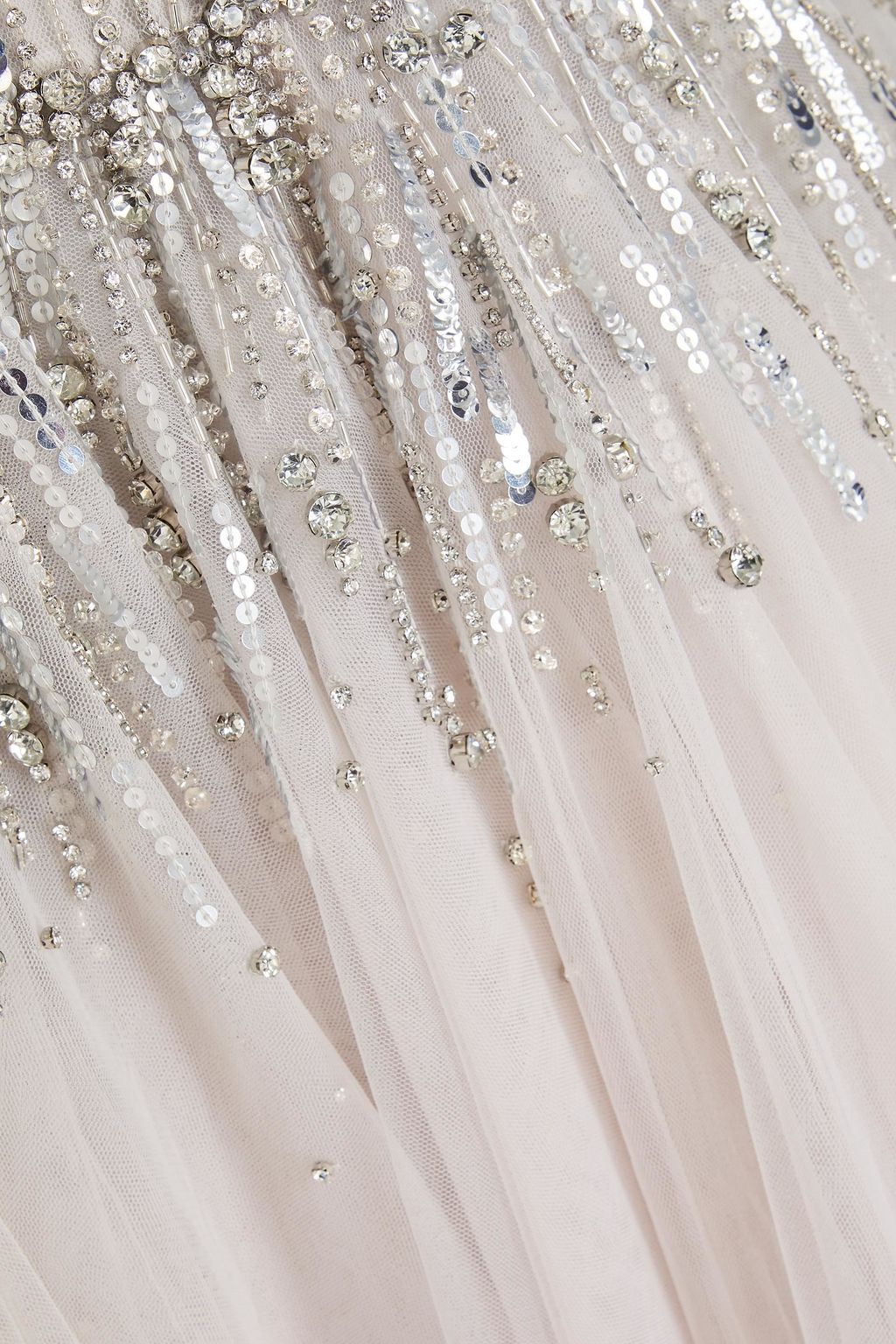 JENNY PACKHAM فستان سهرة من التول بتصميم مزركش