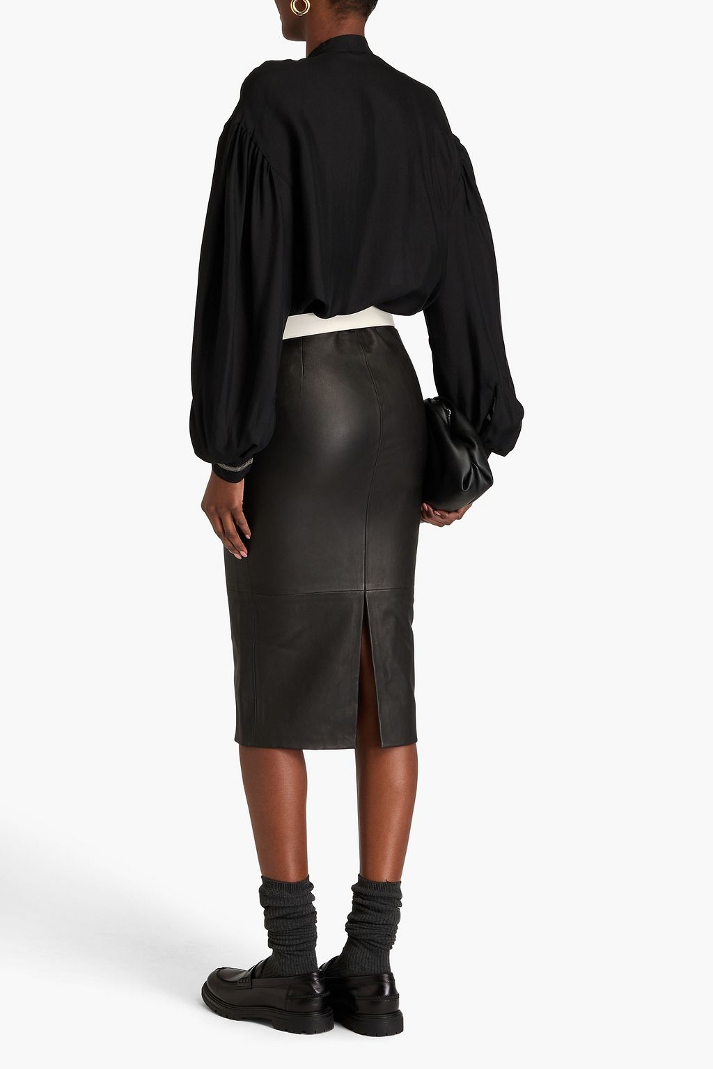 FABIANA FILIPPI Leather pencil skirt