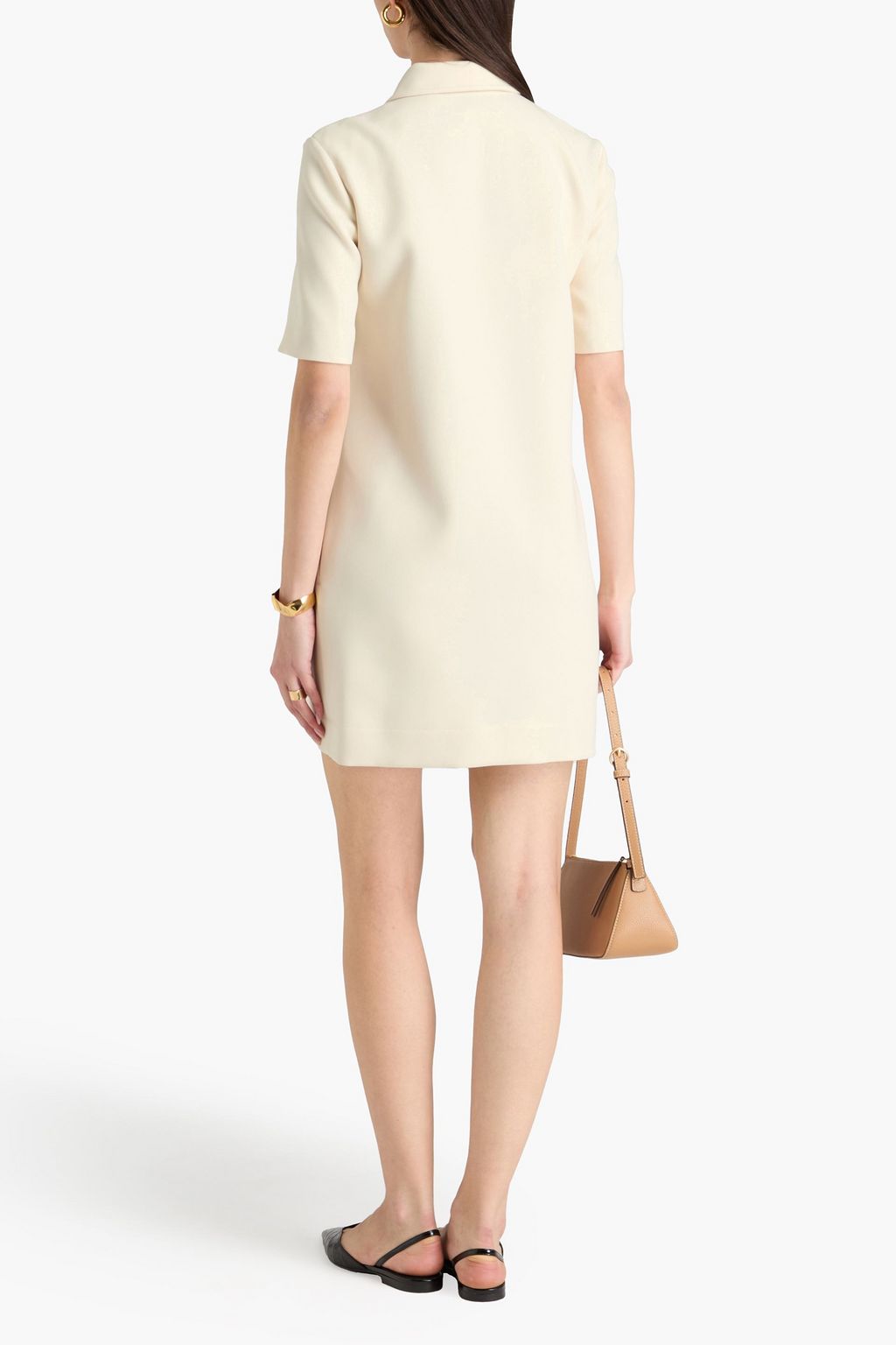 TORY BURCH 크레이프 미니 셔츠 드레스