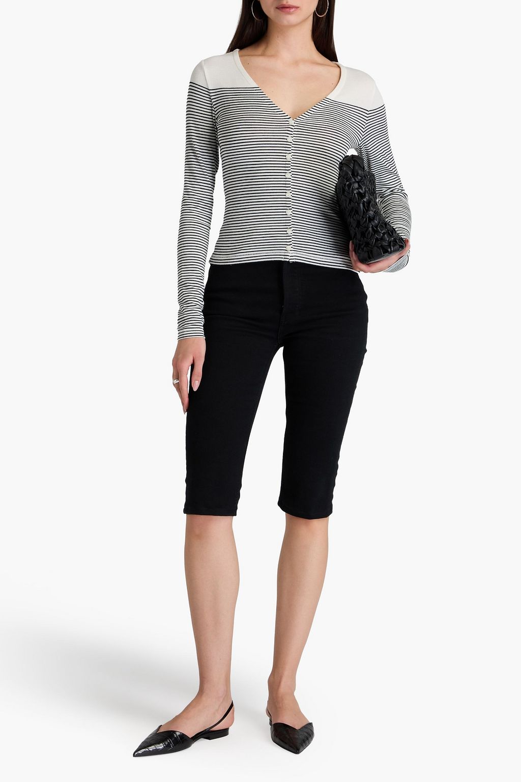 RAG & BONE كارديغان محبوك بتصميم مخطط